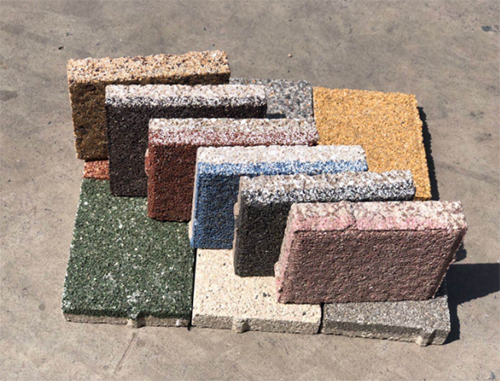 彩石复合混凝土透水砖